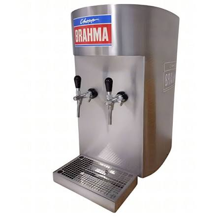 Chopeira inox com duas torneiras