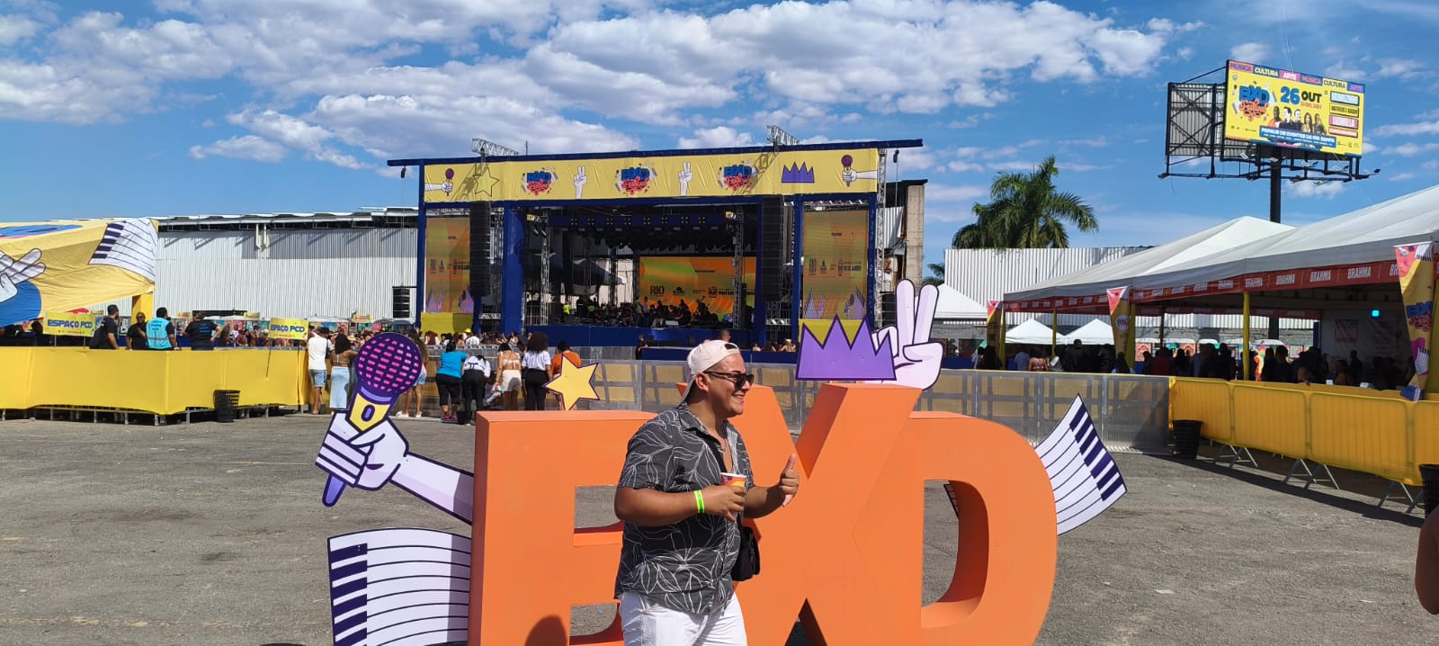 Operação e estrutura em evento