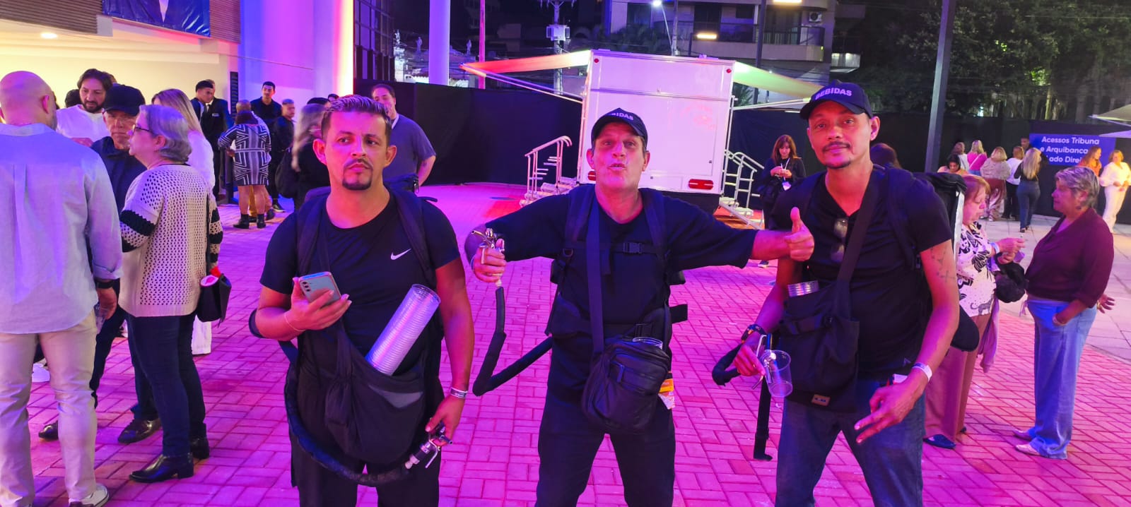 Equipe e atendimento em evento